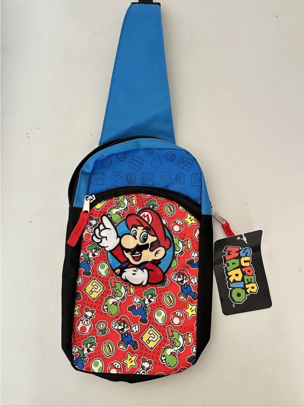 Super Mario Sling Bag Gaming Travel Bag Pack Nintendo Bio World 3+